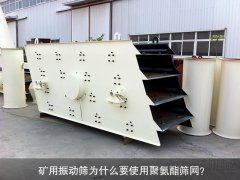 礦用振動篩為什么要使用聚氨酯篩網(wǎng)<div   id=